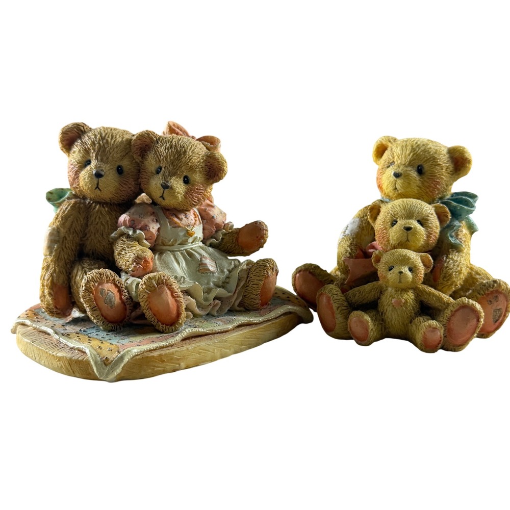 Cherished Teddies Figurine Lot Nathaniel Nellie Theodore Samantha Tyler 1991
